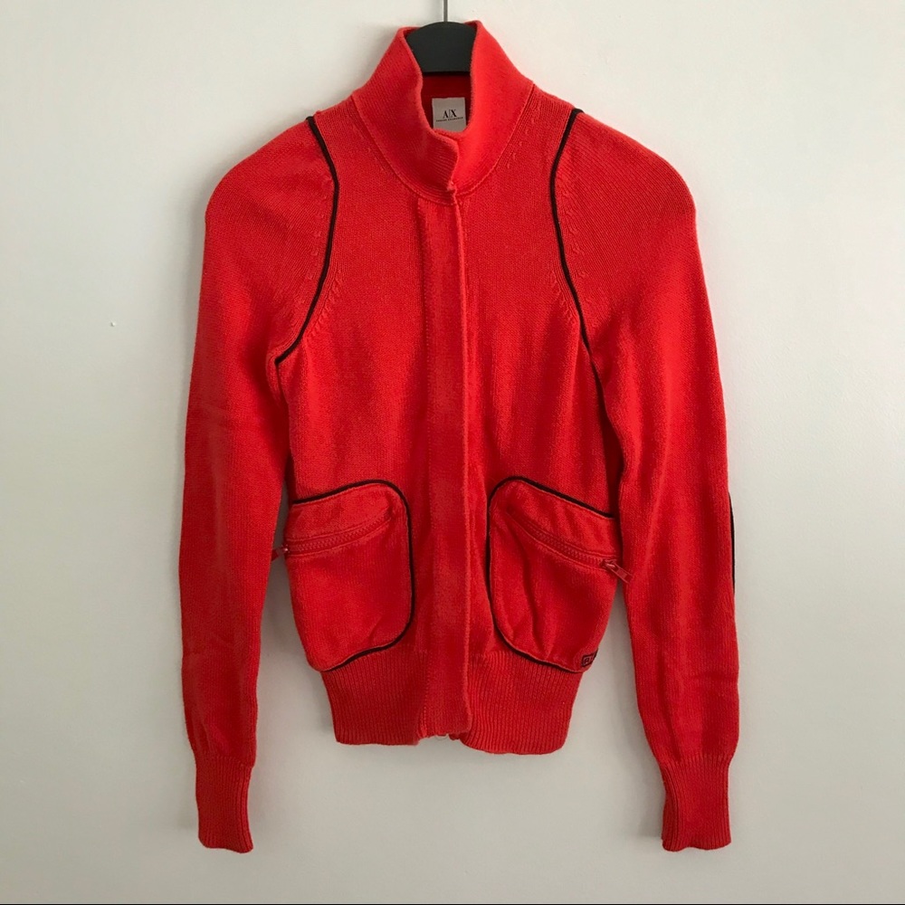Armani Exchange orange jacket